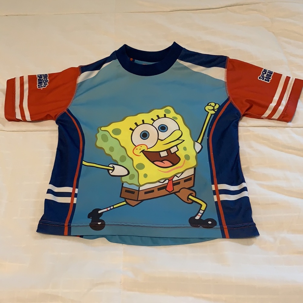 Nickelodeon Spongebob squarepants top rash guard unisex boys girls 4